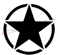 Army Star Vinyl Decal